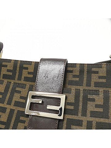 Fendi Brown Canvas Shoulder Bag (view 2)