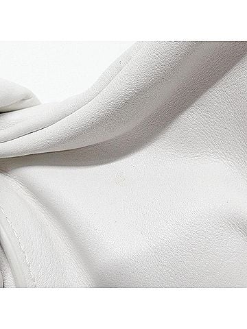 Bottega Veneta White Leather Handbag (view 2)