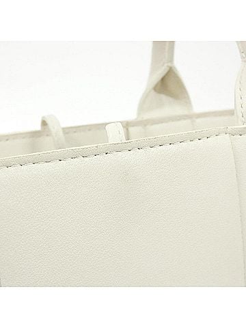 Bottega Veneta White Leather Handbag (view 2)