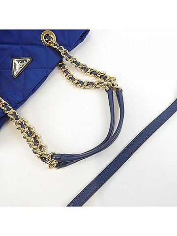 Prada Bluette Tessuto Shoulder Bag (view 2)