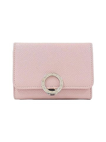 Bvlgari Pink Yellow Leather Business Card Case (view 1)