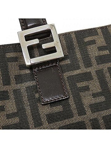 Fendi Silver Canvas Handbag (view 2)