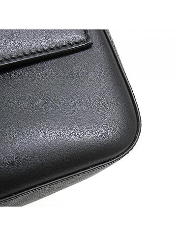 Fendi Black Coated Canvas Leather Shoulder Bag (view 2)