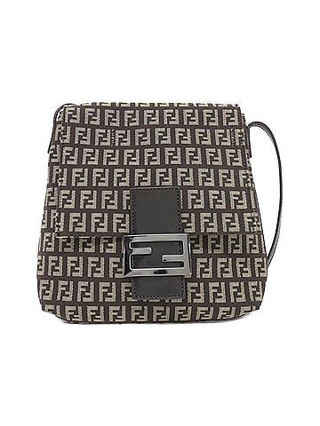 Fendi Beige Canvas Shoulder Bag (view 1)