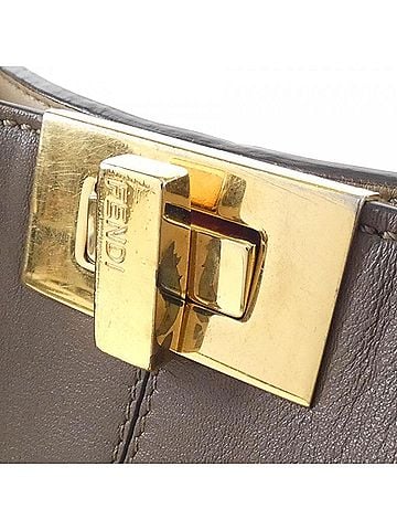 Fendi Brown Leather Handbag (view 2)