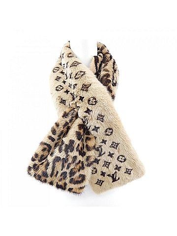 Louis Vuitton Brown Fur Shawl (view 1)