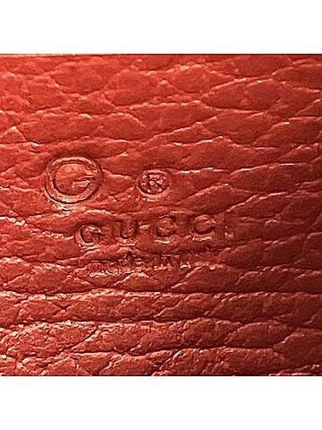 Gucci Red Color Leather Shoulder Bag (view 2)