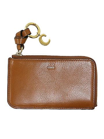 Chloé Brown Leather Card Case (view 1)