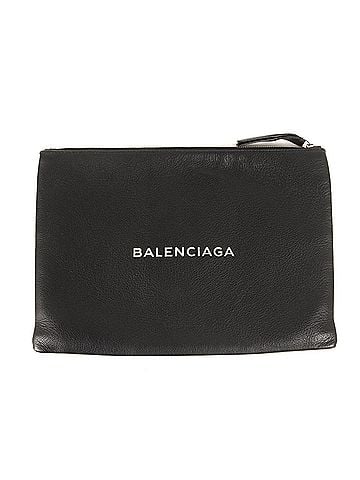 Balenciaga Black Leather Clutch Bag (view 1)