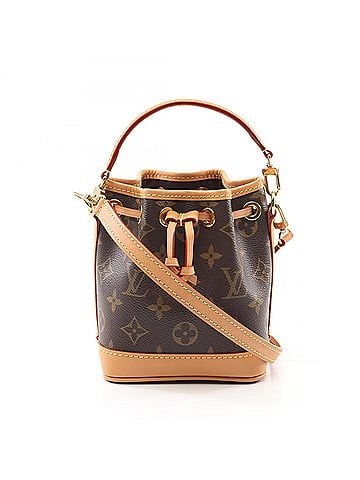 Louis Vuitton Brown Coated Canvas Leather Handbag (view 1)