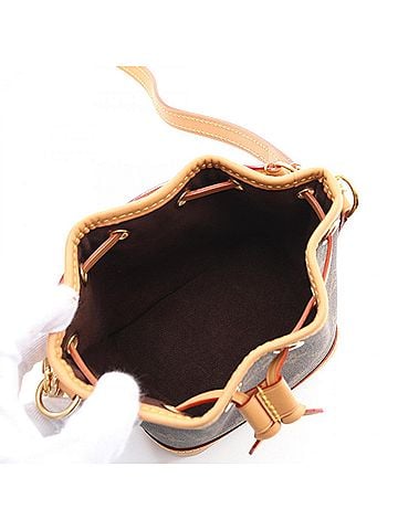 Louis Vuitton Brown Coated Canvas Leather Handbag (view 2)