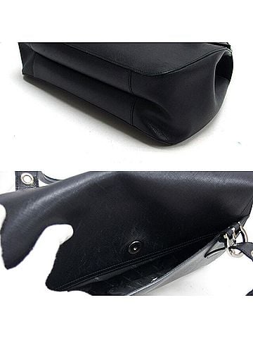 Salvatore Ferragamo Black Leather Handbag Shoulder Bag (view 2)