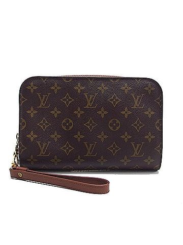Louis Vuitton Brown Monogram Monogram Clutch Bag (view 1)