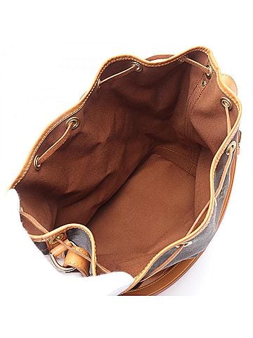 Louis Vuitton Brown Coated Canvas Leather Shoulder Bag (view 2)
