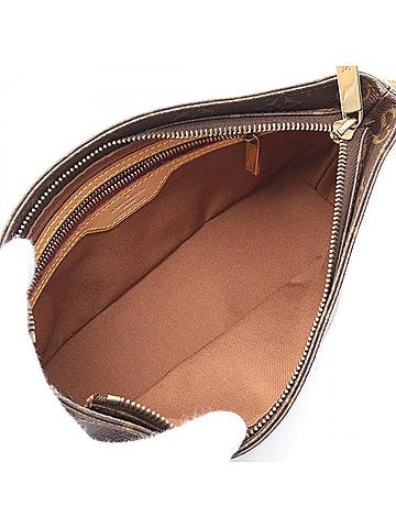 Louis Vuitton Brown Coated Canvas Leather Shoulder Bag (view 2)