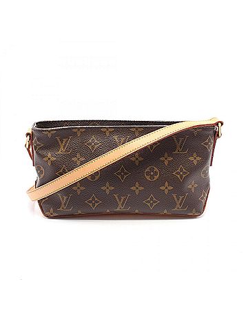 Louis Vuitton Brown Coated Canvas Leather Shoulder Bag (view 1)