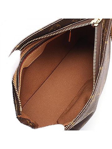Louis Vuitton Brown Coated Canvas Leather Shoulder Bag (view 2)