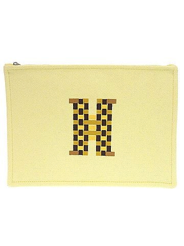 Hermès Yellow Cotton Pouch (view 1)