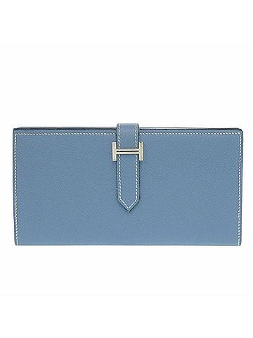 Hermès Blue Epsom Leather Long Wallet (Bi-Fold) (view 1)