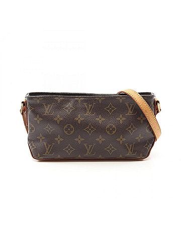 Louis Vuitton Brown Coated Canvas Leather Shoulder Bag (view 1)