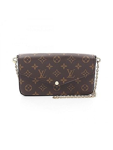Louis Vuitton Brown Coated Canvas Shoulder Bag (view 1)