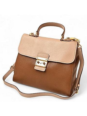 Miu Miu Brown Leather Handbag Shoulder Bag (view 2)