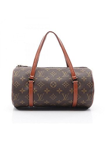 Louis Vuitton Brown Coated Canvas Leather Handbag (view 1)