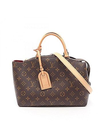 Louis Vuitton Brown Coated Canvas Leather Handbag (view 1)