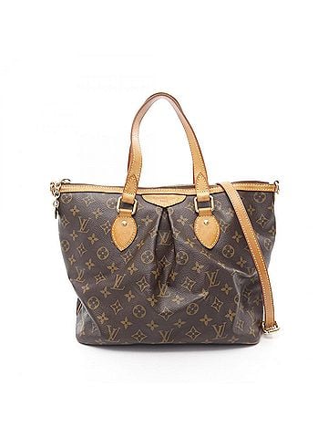 Louis Vuitton Brown Coated Canvas Leather Handbag (view 1)
