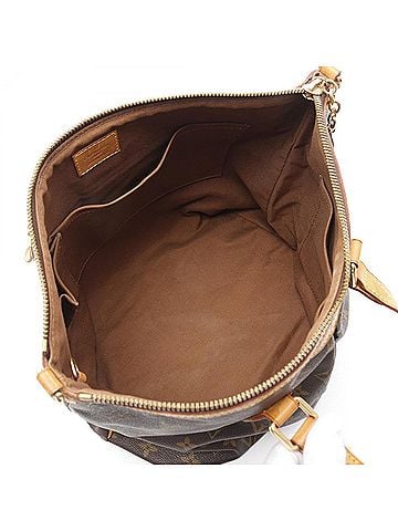 Louis Vuitton Brown Coated Canvas Leather Handbag (view 2)