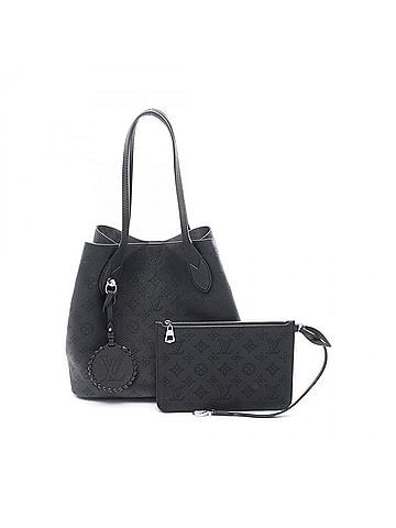 Louis Vuitton Black Mahina Leather Handbag (view 1)