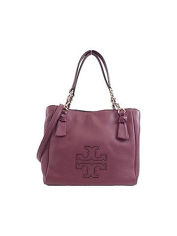 Tory Burch Gold Leather Shoulder Bag (view 1)
