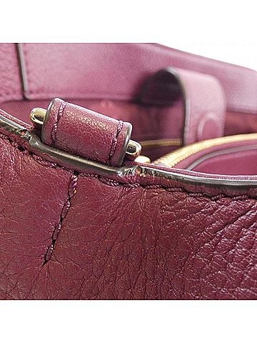 Tory Burch Gold Leather Shoulder Bag (view 2)
