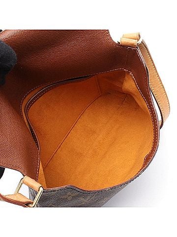 Louis Vuitton Brown Coated Canvas Leather Shoulder Bag (view 2)