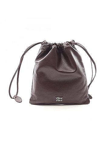 Miu Miu Brown Leather Pouch (view 1)