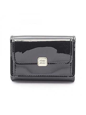Miu Miu Black Patent Leather Wallet (Tri-Fold) (view 1)