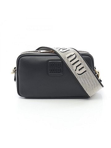 Miu Miu Black Leather Shoulder Bag (view 1)