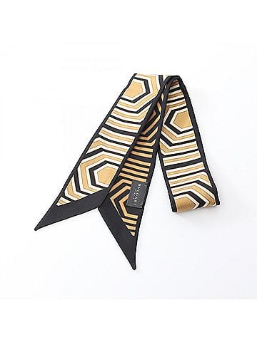 Bvlgari Black Brown Silk Scarf (view 1)