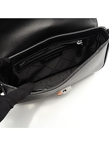 Michael Kors Black Leather Handbag (view 2)
