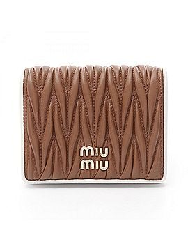 【たぬきち】MIU MIU Leather Canvas Wallet たぬきち】MIU MIU Leather Canvas Wallet 2025 collections