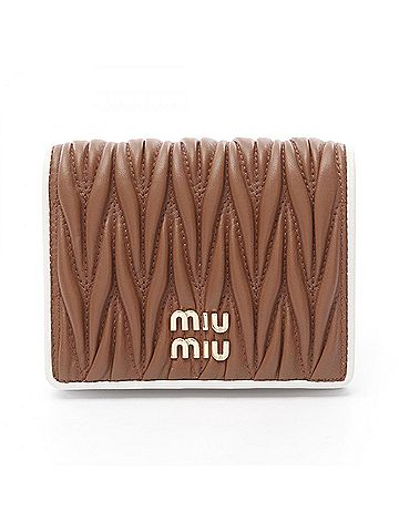 Miu Miu Black White Leather Wallet (Bi-Fold) (view 1)