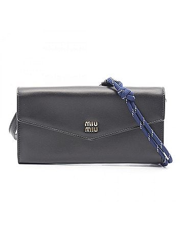 Miu Miu Black Leather Shoulder Bag (view 1)