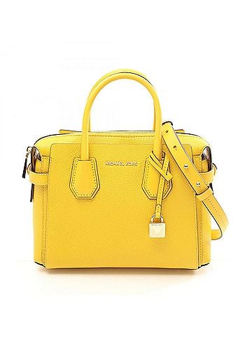 Michael Kors Yellow Leather Handbag (view 1)