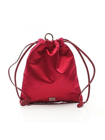 Miu Miu Red Color Fabric Pouch (view 1)