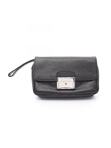 Bvlgari Black Leather Clutch Bag (view 2)