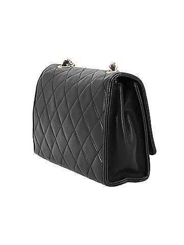 Chanel Black Leather Shoulder Bag (view 2)