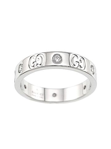 Gucci White Gold White Gold (18K) Band Ring (view 2)