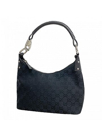 Gucci Black Canvas Handbag (view 1)