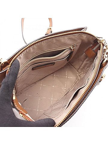 Michael Kors Brown Leather Handbag (view 2)
