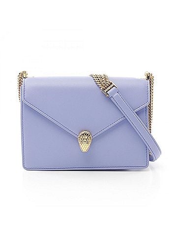 Bvlgari Purple Leather Shoulder Bag (view 1)
